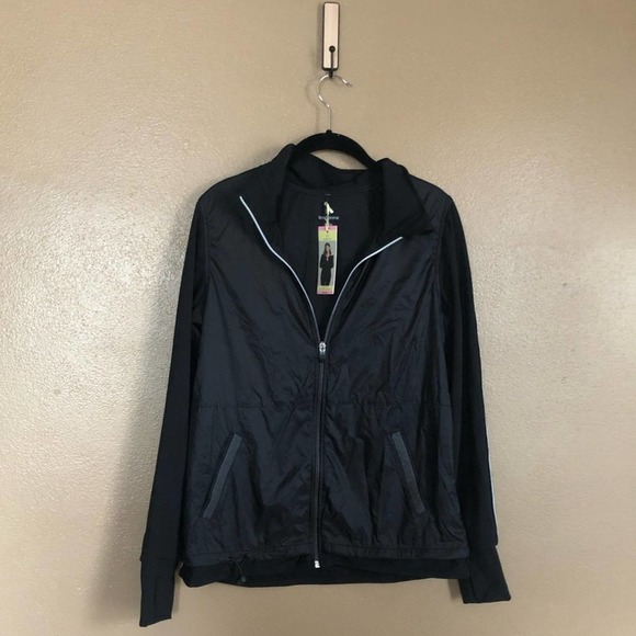 NWT Tangerine Lightweight Black Track Jacket Size S - Picture 1 of 5